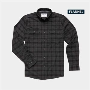 Poncho Performance Flannel in Black Canyon - Size Medium